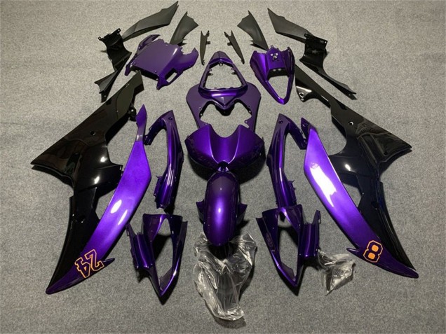 Purchase 2008-2016 Purple Glossy Black 24 Yamaha YZF R6 Motorcycle Fairings UK