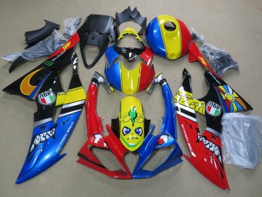 Purchase 2008-2016 Blue Yellow Red Black Shark Yamaha YZF R6 Motorcycle Fairings UK