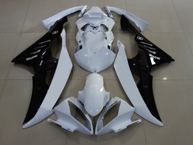 Purchase 2008-2016 White Glossy Black Yamaha YZF R6 Motorcycle Fairings UK