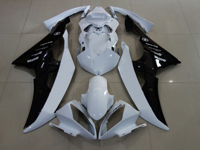 Purchase 2008-2016 White Glossy Black Yamaha YZF R6 Motorcycle Fairings UK