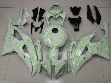 Purchase 2008-2016 White Green Lightning Yamaha YZF R6 Motorcycle Fairings UK