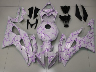 Purchase 2008-2016 White Purple Lightning Yamaha YZF R6 Motorcycle Fairings UK
