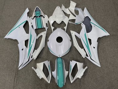 Purchase 2008-2016 Pearl White Turquoise Green Yamaha YZF R6 Motorcycle Fairings UK