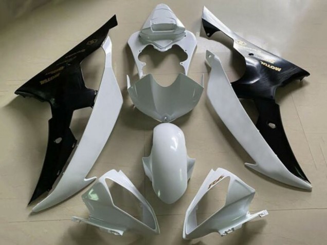 Purchase 2008-2016 White Black Yamaha YZF R6 Motorcycle Fairings UK