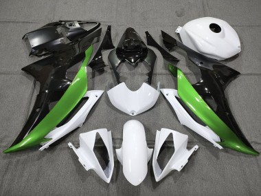 Purchase 2008-2016 White Green Glossy Black Yamaha YZF R6 Motorcycle Fairings UK