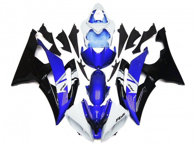 Purchase 2008-2016 White Blue Black Yamaha YZF R6 Motorcycle Fairings UK