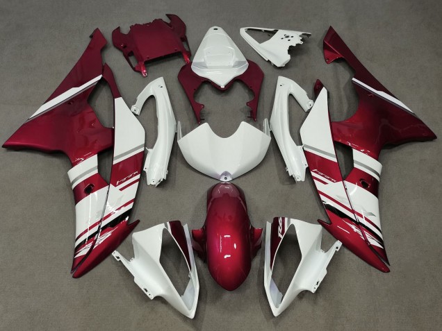Purchase 2008-2016 White Candy Red Yamaha YZF R6 Motorcycle Fairings UK
