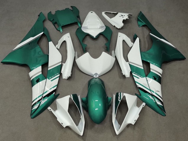 Purchase 2008-2016 White Green Yamaha YZF R6 Motorcycle Fairings UK