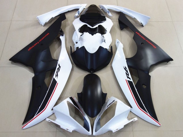 Purchase 2008-2016 White Matte Black Red Yamaha YZF R6 Motorcycle Fairings UK
