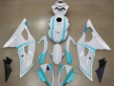 Purchase 2008-2016 White Light Blue Yamaha YZF R6 Motorcycle Fairings UK