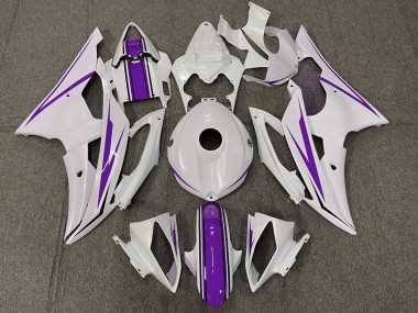 Purchase 2008-2016 White Purple Yamaha YZF R6 Motorcycle Fairings UK