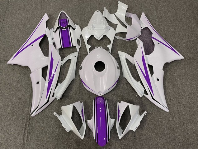 Purchase 2008-2016 White Purple Yamaha YZF R6 Motorcycle Fairings UK