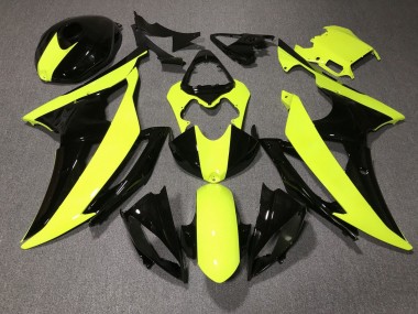 Purchase 2008-2016 Yellow Glossy Black Yamaha YZF R6 Motorcycle Fairings UK