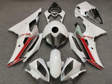 Purchase 2008-2016 Pearl White Red Yamaha YZF R6 Motorcycle Fairings UK