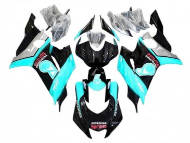 Purchase 2017-2023 Turquoise Blue Glossy Black Petronas Yamaha YZF R6 Motorcycle Fairings UK