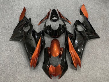 Purchase 2017-2023 Orange Glossy Black Yamaha YZF R6 Motorcycle Fairings UK