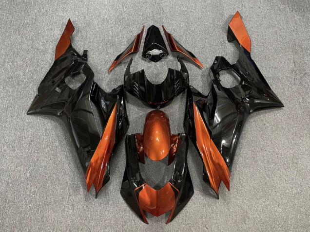 Purchase 2017-2023 Orange Glossy Black Yamaha YZF R6 Motorcycle Fairings UK