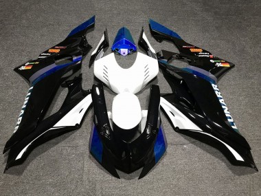Purchase 2017-2023 White Blue Glossy Black Yamaha YZF R6 Motorcycle Fairings UK