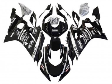 Purchase 2017-2023 Black White Ohlins Yamaha YZF R6 Motorcycle Fairings UK