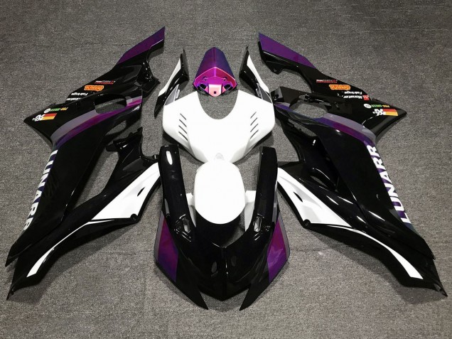 Purchase 2017-2023 White Purple Glossy Black Yamaha YZF R6 Motorcycle Fairings UK