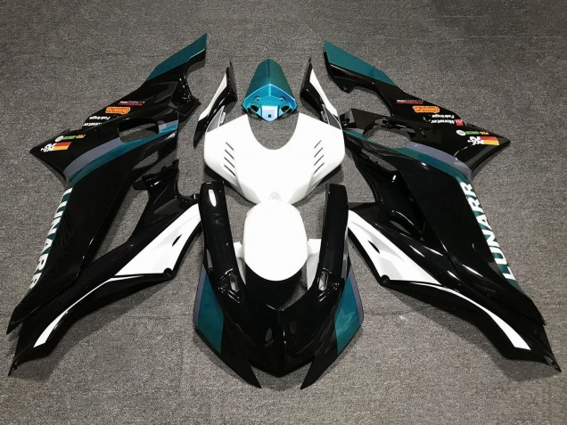 Purchase 2017-2023 White Teal Blue Glossy Black Yamaha YZF R6 Motorcycle Fairings UK