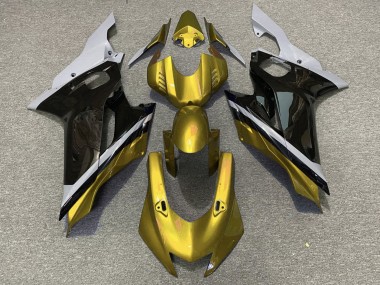 Purchase 2017-2023 Grey Gold Glossy Black Yamaha YZF R6 Motorcycle Fairings UK