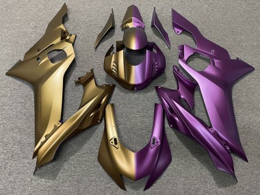 Purchase 2017-2023 Matte Gold Purple Split Yamaha YZF R6 Motorcycle Fairings UK