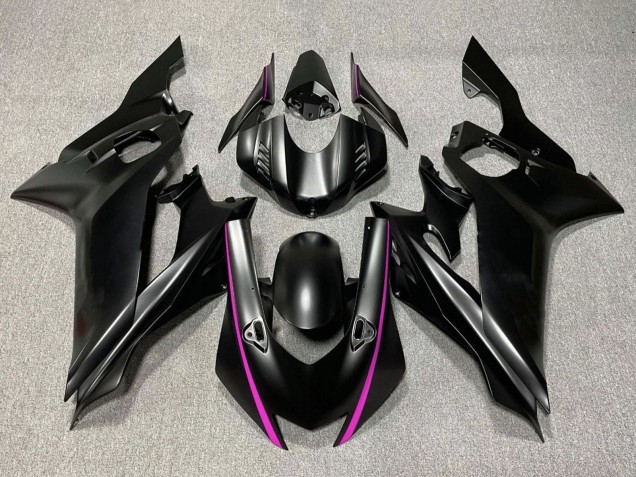 Purchase 2017-2023 Matte Black Pink Yamaha YZF R6 Motorcycle Fairings UK