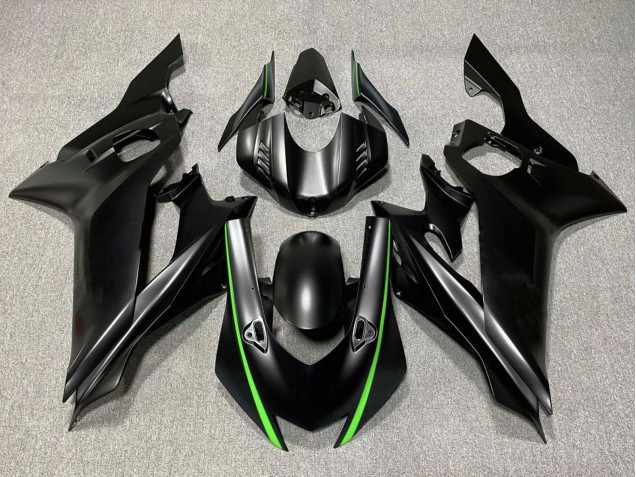 Purchase 2017-2023 Matte Black Green Yamaha YZF R6 Motorcycle Fairings UK