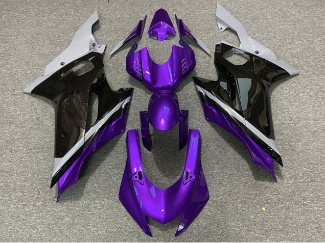 Purchase 2017-2023 Grey Purple Glossy Black Yamaha YZF R6 Motorcycle Fairings UK
