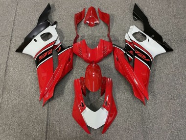 Purchase 2017-2023 White Red Matte Black Yamaha YZF R6 Motorcycle Fairings UK