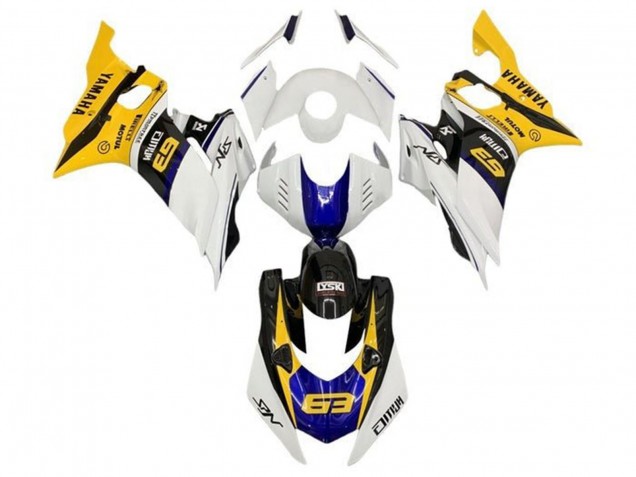 Purchase 2017-2023 White Yellow Blue Black Yamaha YZF R6 Motorcycle Fairings UK