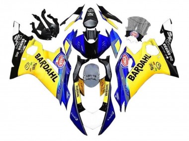 Purchase 2017-2023 Yellow Blue Black Bardahl Yamaha YZF R6 Motorcycle Fairings UK