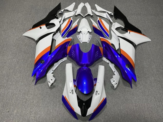 Purchase 2017-2023 White Blue Orange Yamaha YZF R6 Motorcycle Fairings UK
