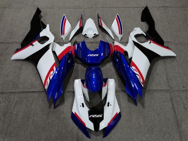 Purchase 2017-2023 White Red Blue Black Yamaha YZF R6 Motorcycle Fairing UK