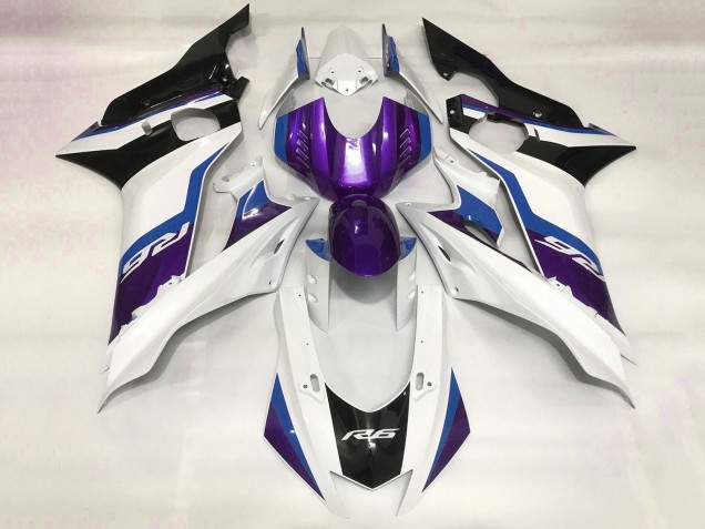 Purchase 2017-2023 White Blue Purple Black Yamaha YZF R6 Motorcycle Fairing UK