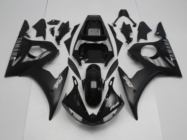 Purchase 2005 Black Matte Black & Silver Yamaha R6 Motorcycle Fairings UK