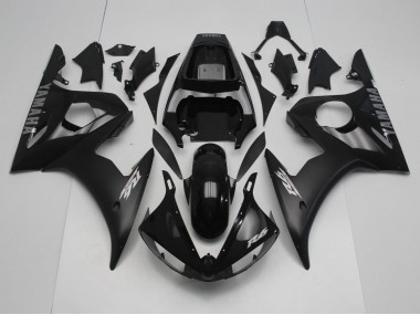 Purchase 2005 Black Matte Black & Silver Yamaha R6 Motorcycle Fairings UK