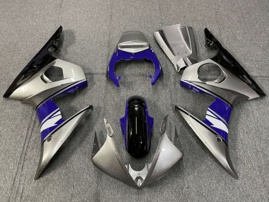 Purchase 2005 Silver Blue Black White Yamaha YZF R6 Motorcycle Fairings UK