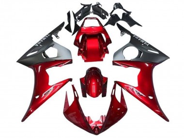 Purchase 2003-2004 Red Matte Black Yamaha YZF R6 Motorcycle Fairings UK