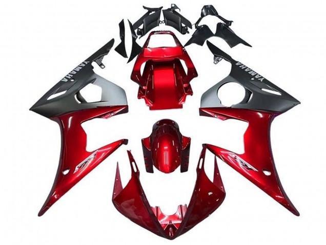 Purchase 2003-2004 Red Matte Black Yamaha YZF R6 Motorcycle Fairings UK