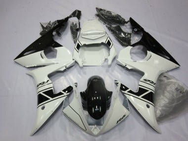Purchase 2003-2004 White Glossy Black Yamaha YZF R6 Motorcycle Fairings UK