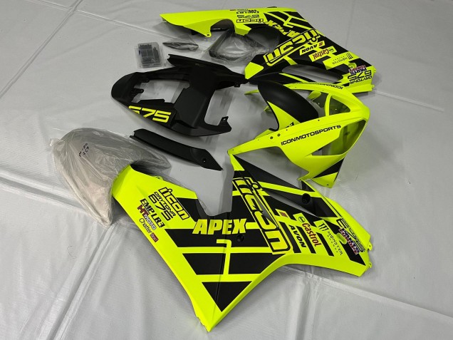 Purchase 2006-2008 Yellow Matte Black Triumph Daytona 675 Triple Motorcycle Fairings UK