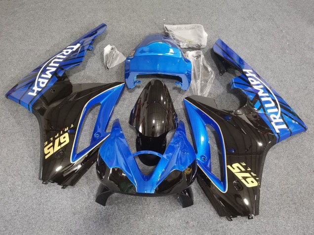 Purchase 2006-2008 Blue Glossy Black Racing Triumph Daytona 675 Triple Motorcycle Fairings UK