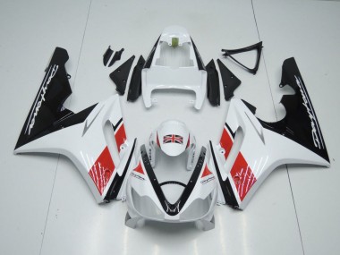 Purchase 2006-2008 White Red Glossy Black Triumph Daytona 675 Triple Motorcycle Fairings UK