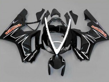 Purchase 2006-2008 Glossy Black White Stripe Triumph Daytona 675 Triple Motorcycle Fairings UK