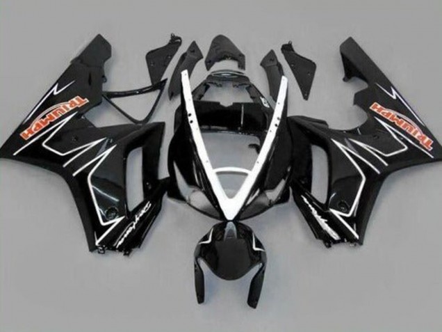 Purchase 2006-2008 Glossy Black White Stripe Triumph Daytona 675 Triple Motorcycle Fairings UK