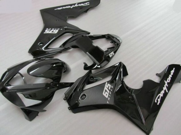 Purchase 2006-2008 Glossy Black Matte Black Triumph Daytona 675 Triple Motorcycle Fairings UK