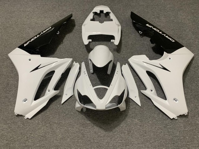 Purchase 2006-2008 White Glossy Black Triumph Daytona 675 Triple Motorcycle Fairing UK