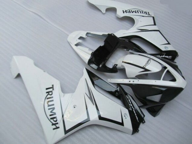 Purchase 2006-2008 White Glossy Black Triumph Daytona 675 Triple Motorcycle Fairings UK